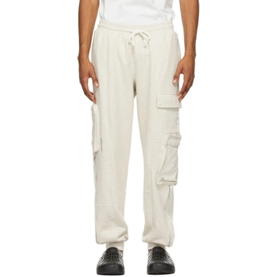 ADIDAS X IVY PARK 灰白色 LOUNGE 工装裤
