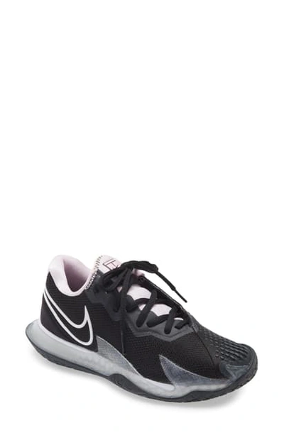 Shop Nike Court Air Zoom Vapor Cage 4 Tennis Shoe In Black/ White/ Pink/ Dark Grey