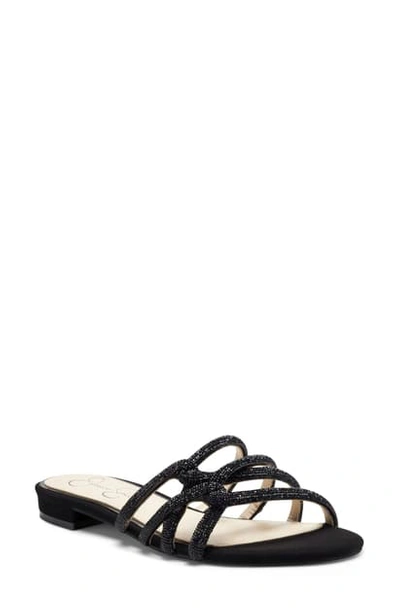 Shop Jessica Simpson Aixel Slide Sandal In Black