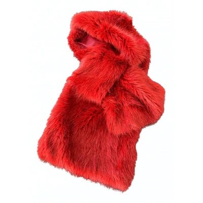 Pre-owned Hoss Intropia Stole In Red