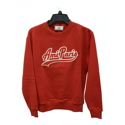Pre-owned Ami Alexandre Mattiussi Red Cotton Knitwear & Sweatshirts