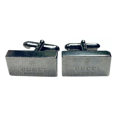 Pre-owned Gucci Silver Cufflinks