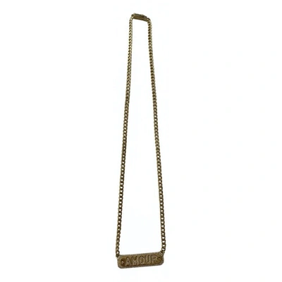 Pre-owned Apm Monaco Silver Necklace In Gold