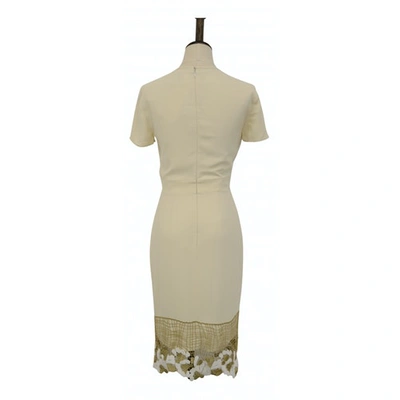 Pre-owned Blumarine Ecru Dress