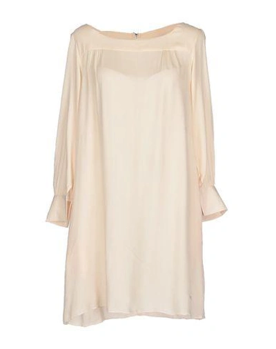 Shop Sun 68 Short Dress In Beige