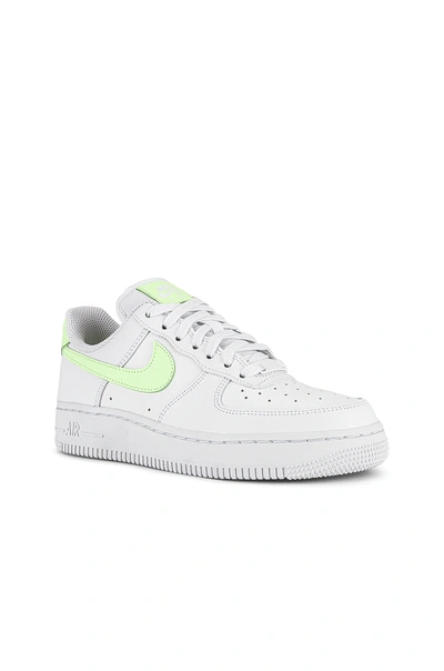 Nike Air Force 1 Low "white/barely Volt" Sneakers In White & Barely Volt