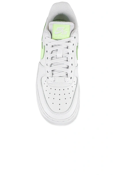 Nike Air Force 1 Low "white/barely Volt" Sneakers In White & Barely Volt