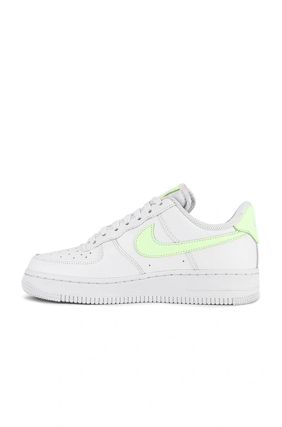 Nike Air Force 1 Low "white/barely Volt" Sneakers In White & Barely Volt