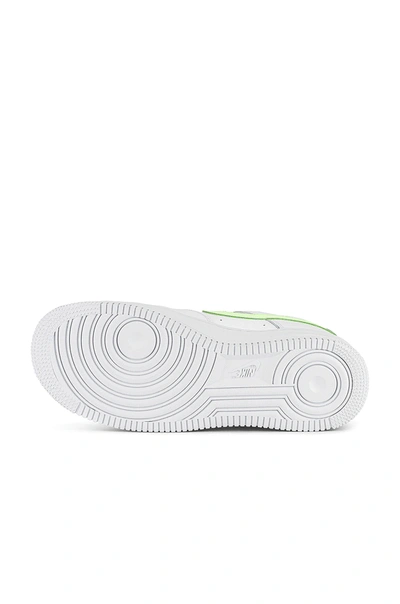 Nike Air Force 1 Low "white/barely Volt" Sneakers In White & Barely Volt