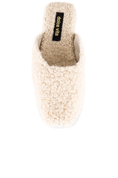 Shop Dolce Vita Saydee Faux Fur Slipper In Natural