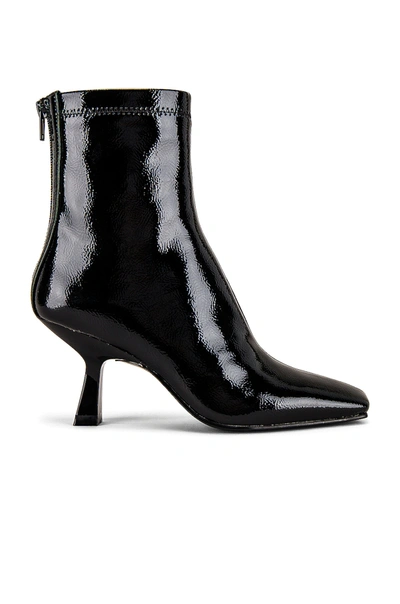 Shop Steve Madden Joan Bootie In Black Patent