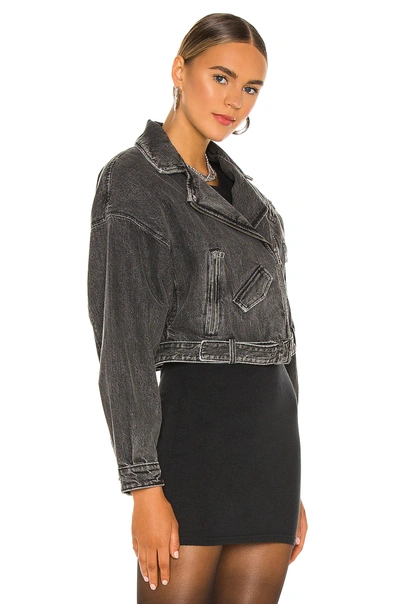 Shop Lamarque X Revolve Dylan Jacket In Acid Wash Black