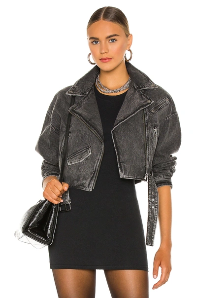 Shop Lamarque X Revolve Dylan Jacket In Acid Wash Black