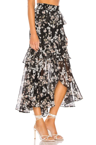 Shop Misa X Revolve Kiana Skirt In Black Ditsy Floral