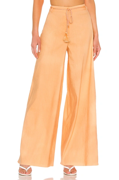 Shop L'academie Autumn Pants In Bright Orange