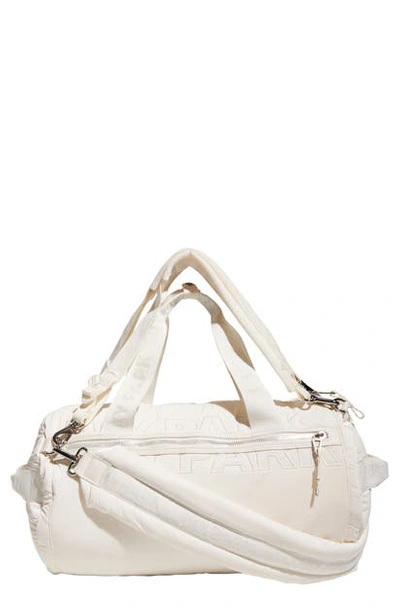 Shop Adidas X Ivy Park Logo Duffle Bag In Core White