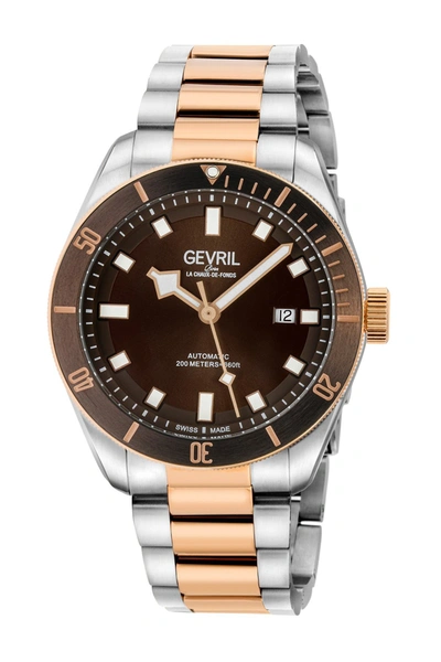 Gevril Yorkville Two-tone Stainless Steel Watch, 43mm In Two Toned Ss Iprg