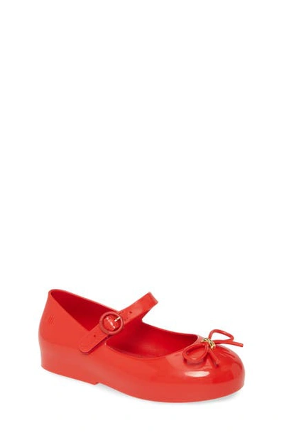 Shop Mini Melissa Sweet Mary Jane Flat In Red
