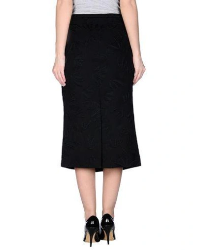 Shop Rochas 3/4 Length Skirt In Black