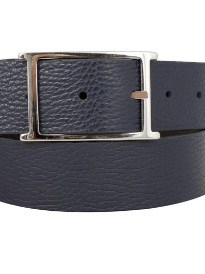 Shop Andrea D'amico Men's Blue Leather Belt