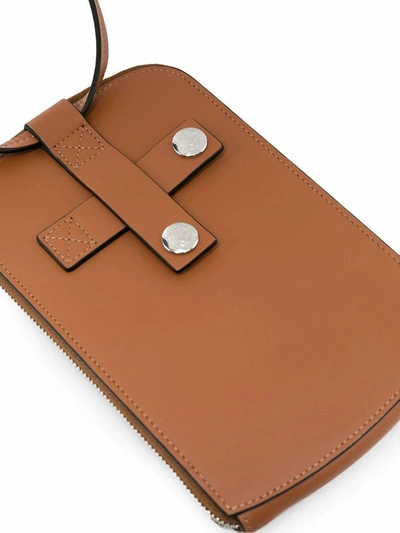 Shop Loewe Men's Brown Leather Messenger Bag