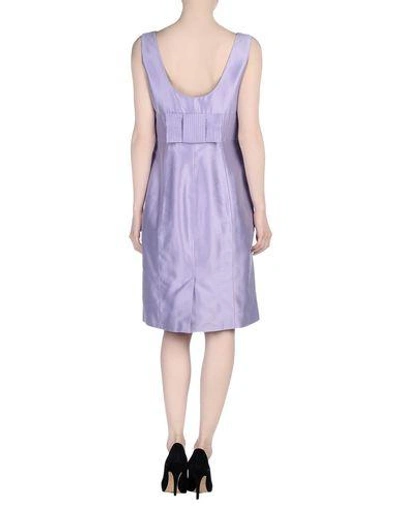 Shop Armani Collezioni Knee-length Dress In Lilac