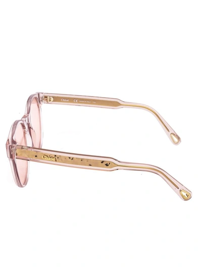 Shop Chloé Women's Pink Acetate Sunglasses