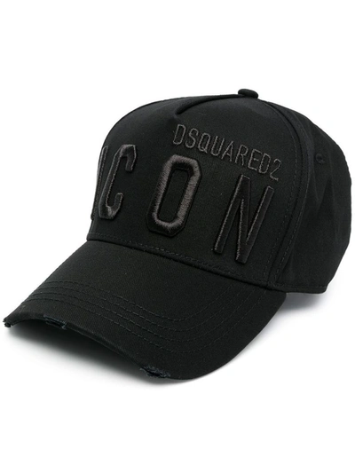 Shop Dsquared2 Women's Black Cotton Hat