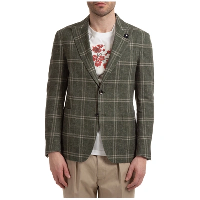 Shop Lardini Men's Jacket Blazer In Green