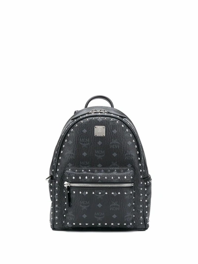 Shop Mcm Women's Black Leather Backpack