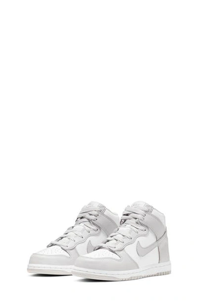 Shop Nike Dunk Hi Basketball Shoe In White/ Vast Grey/ White