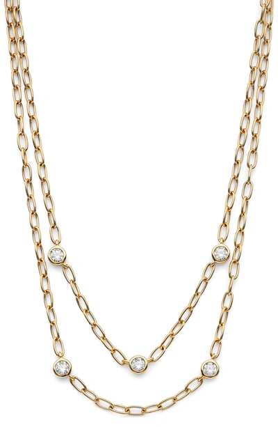 Shop Ajoa Lynx Layered Necklace In Gold