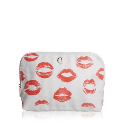 Shop Charlotte Tilbury 1st Edition Makeup Bag - Lip Print Canvas Makeup Bag