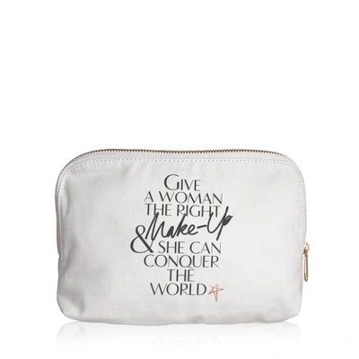 Shop Charlotte Tilbury 1st Edition Makeup Bag - Lip Print Canvas Makeup Bag