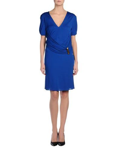 Shop Roberto Cavalli Knee-length Dress In Blue