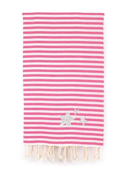 Shop Linum Home 100% Turkish Cotton Fun In The Sun In Bubble Gum Pink
