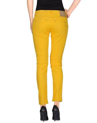 Shop Dondup Denim Pants In Yellow