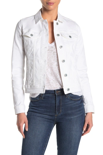 Shop Articles Of Society Taylor Denim Trucker Jacket In White