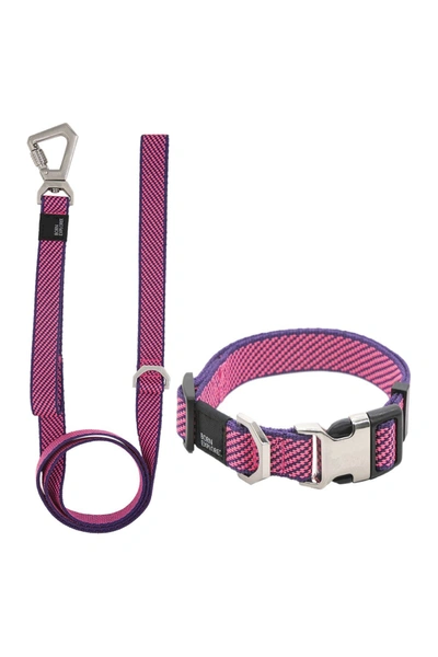 Shop Pet Life 'escapade' Outdoor Series 2-in-1 Convertible Dog Leash & Collar In Pink