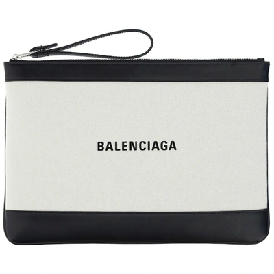 Shop Balenciaga Women's Clutch Handbag Bag Purse In White