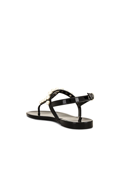 Shop Stuart Weitzman Goldie Jelly Sandal In Black