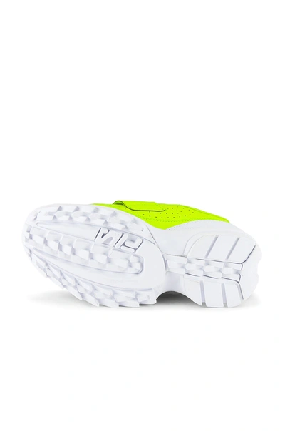 Shop Fila Disruptor Ii Applique Sneaker In Safety Yellow  Safety Yellow & White