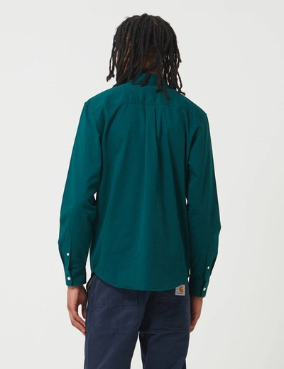 Shop Carhartt -wip Madison Shirt In Green
