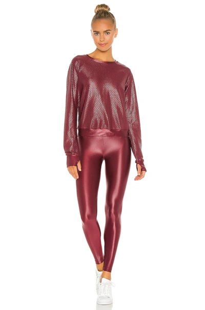 Shop Koral Lustrous High Rise Legging In Ruby