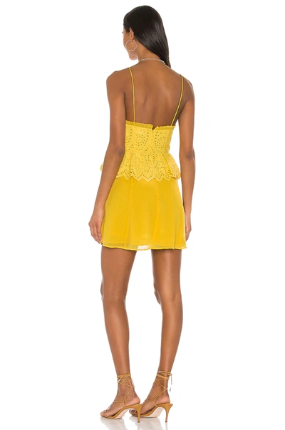 Shop Tularosa Jordina Mini Dress In Cardinal Yellow