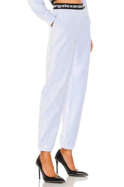 Shop Alexander Wang T Stretch Corduroy Pant In Xenon Blue