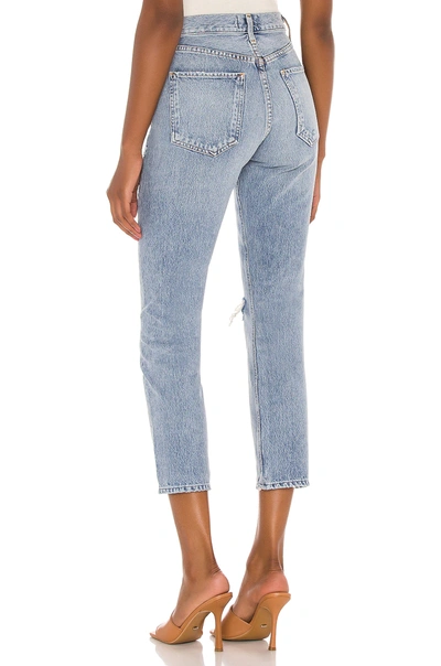 Shop Agolde Riley High Rise Straight Crop In Endeavor