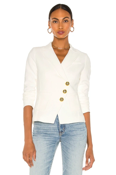 Shop Smythe Wrap Blazer In White