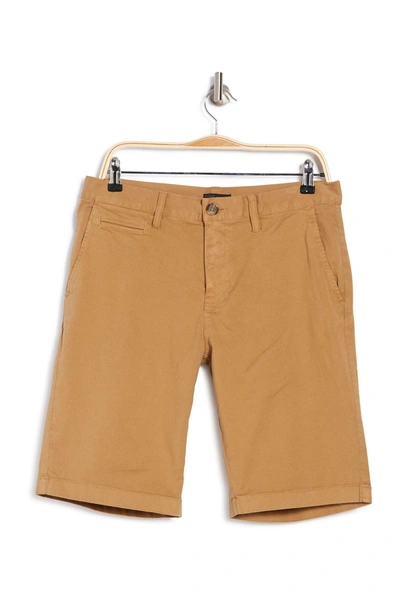 Shop 14th & Union Wallin Stretch Twill Chino Shorts In Tan Kelp