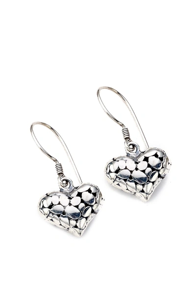 Shop Samuel B Jewelry Sterling Silver Dot Heart Shaped Drop Earrings